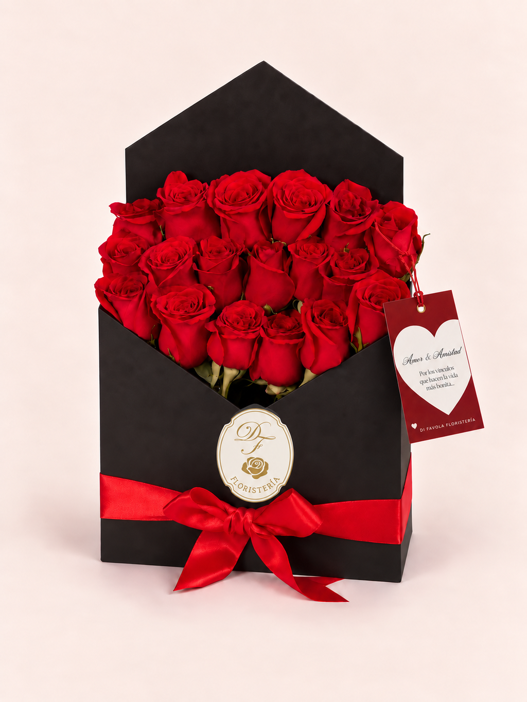 Sobre de amor. Rosas Amor y Amistad