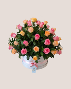 Arreglo redondo: Jardín de Amor. Rosas