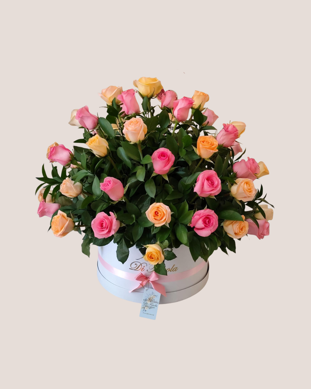 Arreglo redondo: Jardín de Amor. Rosas