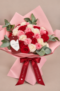 Bouquet Rosé. Claveles y rosas  Amor & Amistad