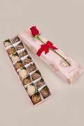 Fresas: ''Dulce promesa x16 y 1 Rosa .