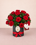 Amor y Amistad  Arreglo redondo: Jardín de Amor x 30 rosas ''Premiun''