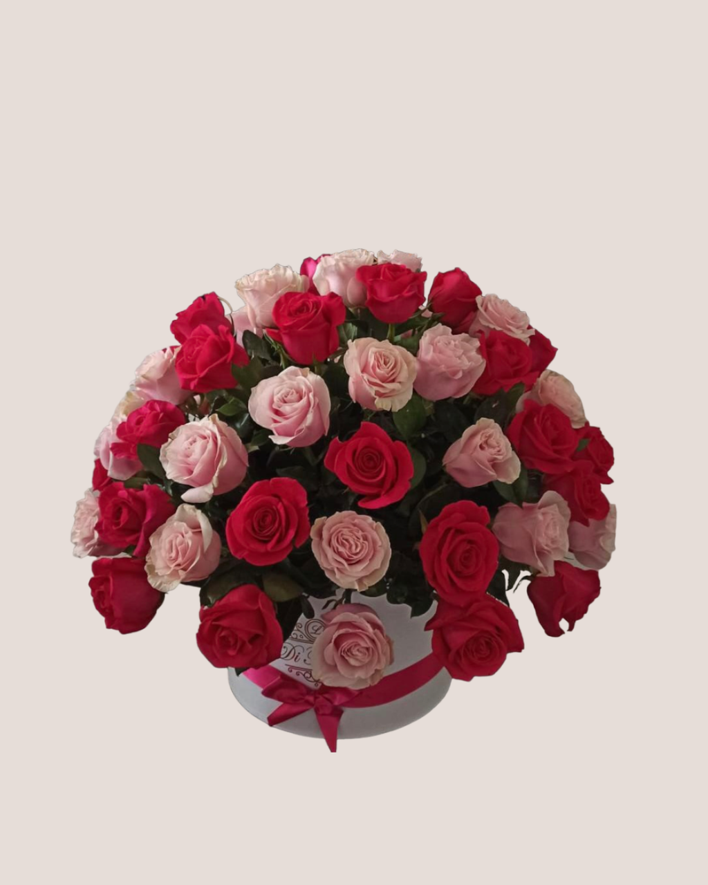 Arreglo redondo: Jardín de Amor. Rosas