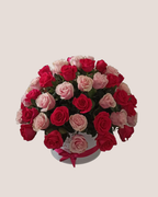 Arreglo redondo: Jardín de Amor. Rosas