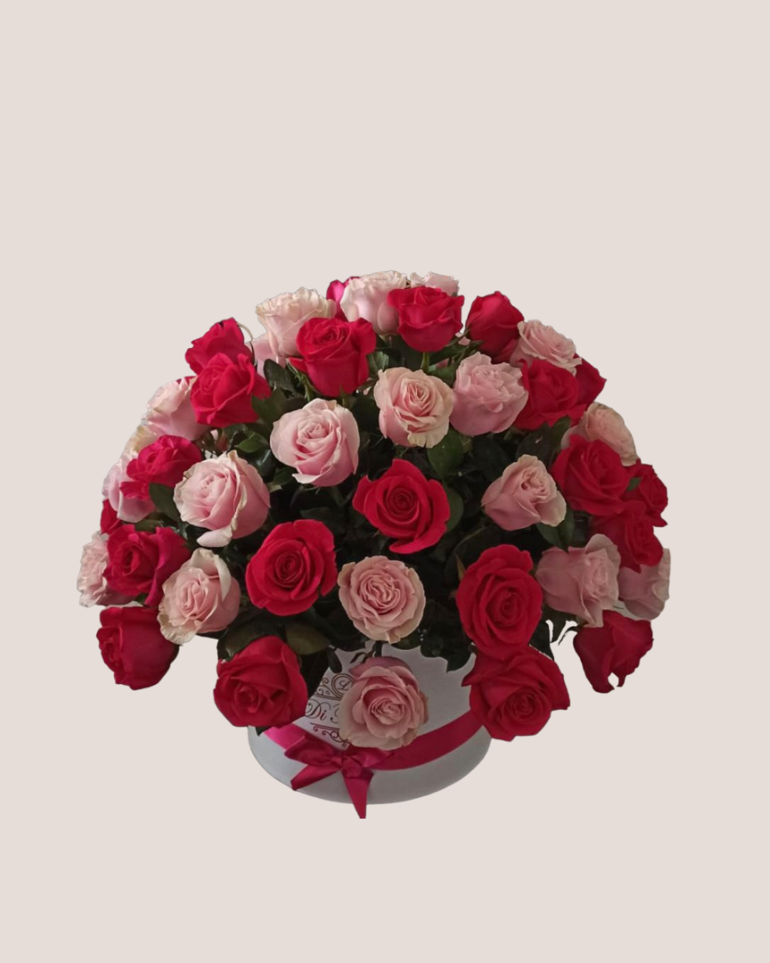 Arreglo redondo: Jardín de Amor. Rosas