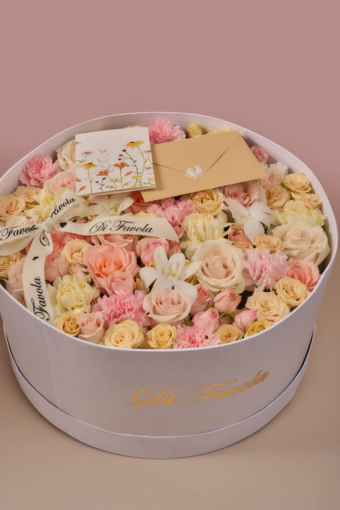 Cilindro de flores: ''inicio de primavera''