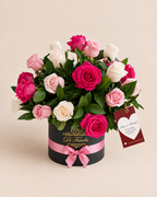 Amor y Amistad  Arreglo redondo: Jardín de Amor x 30 rosas ''Premiun''