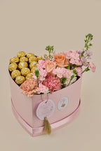 Corazón para Admirar · Flores & Ferrero Rocher