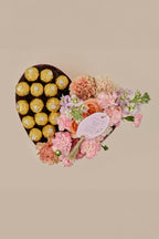 Corazón para Admirar · Flores & Ferrero Rocher